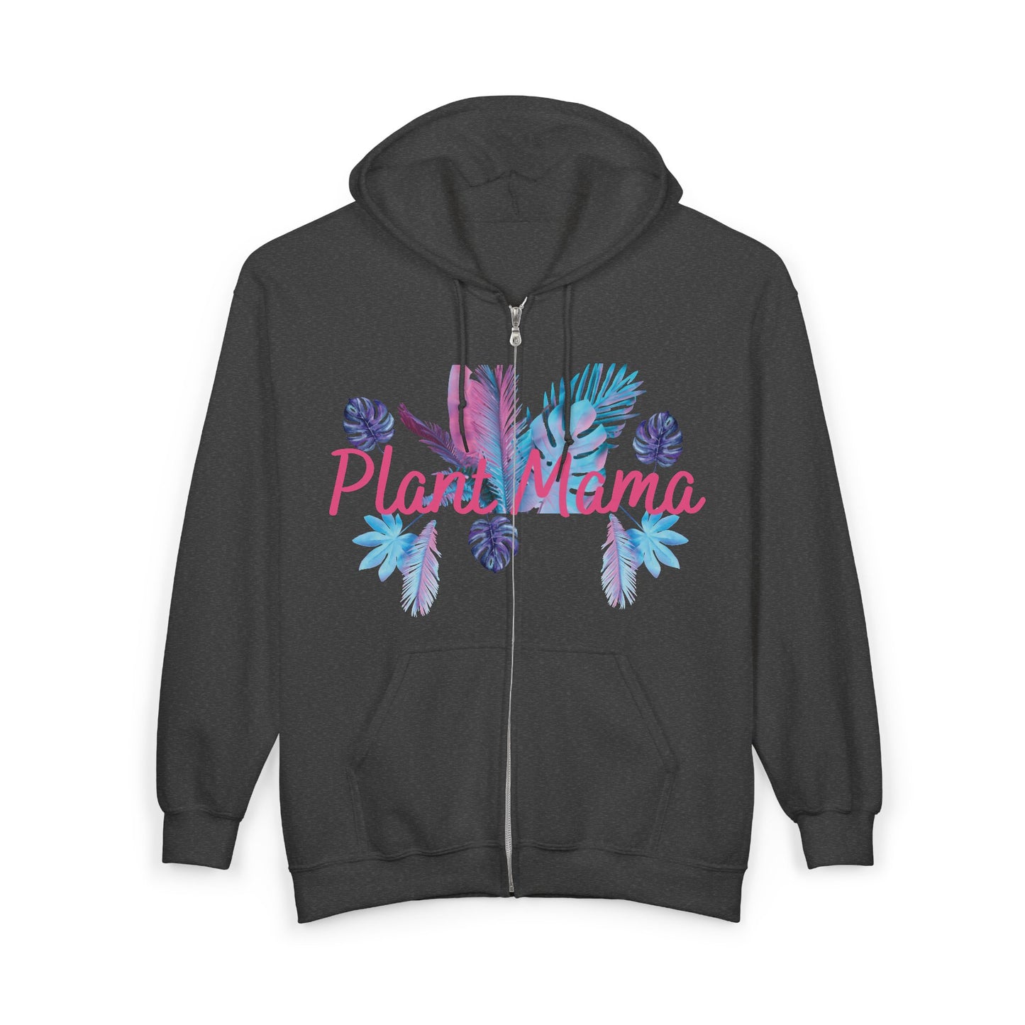 Plant Mama, Unisex Plant Mama Zip Hoodie | Floral Sweatshirt | Gifts for Plant Lovers | Cozy Garden Apparel | Mother's Day Gift | Eco-Friendly Fashion