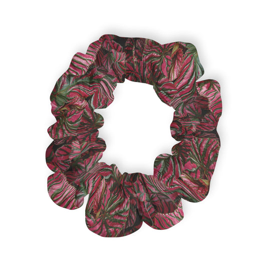 Pink Begonia Scrunchie — Hair Accessory