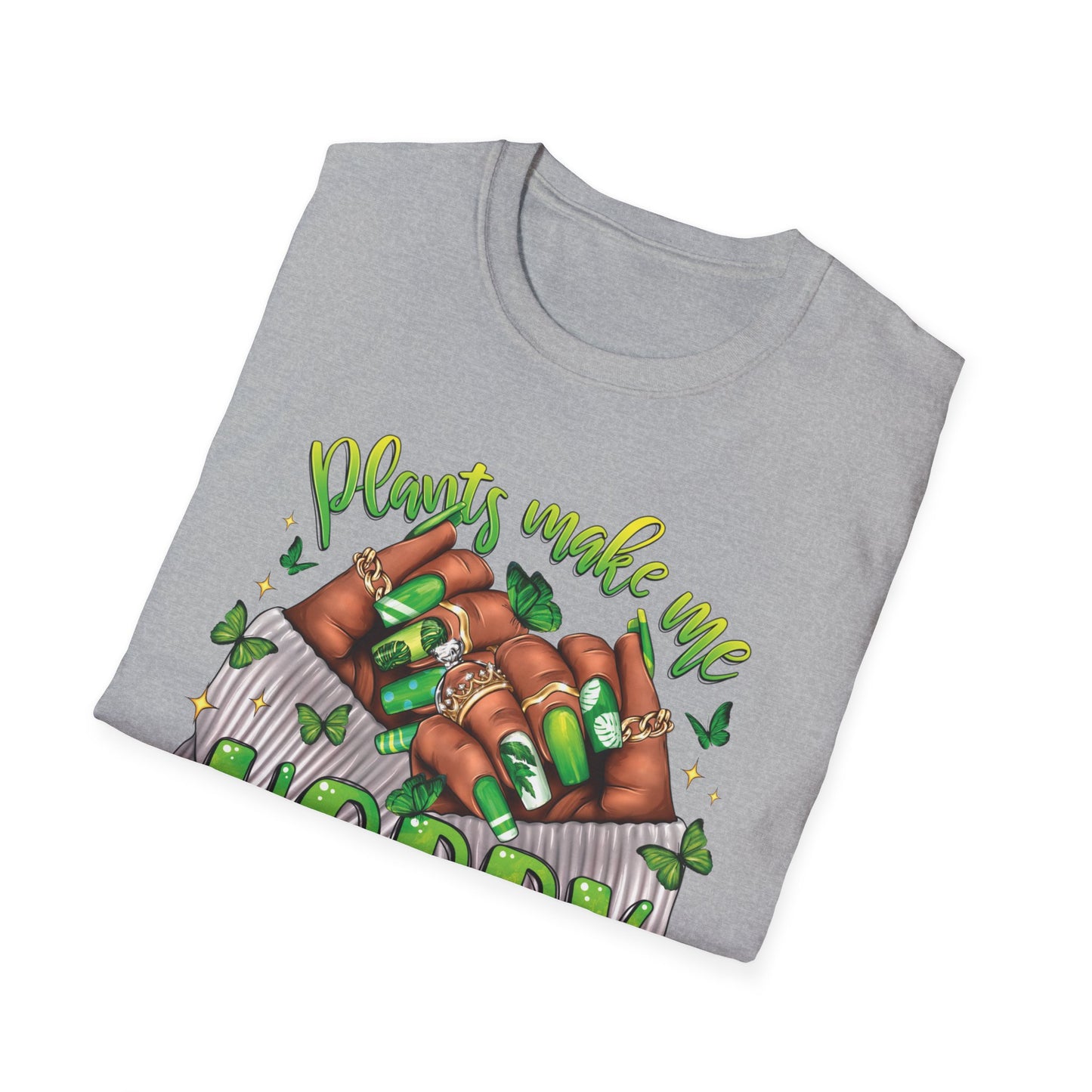 Plants Make Me Happy T-Shirt-Unisex Soft Style T-Shirt