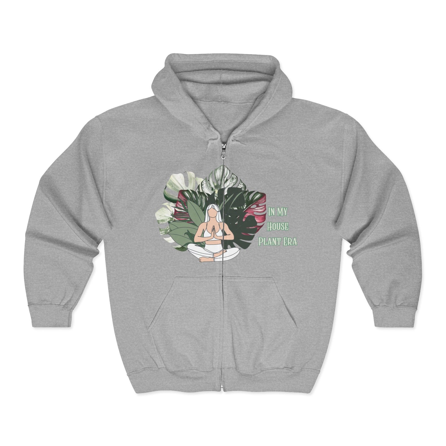 “In My House Plant Era”  Zip-Up Hoodie