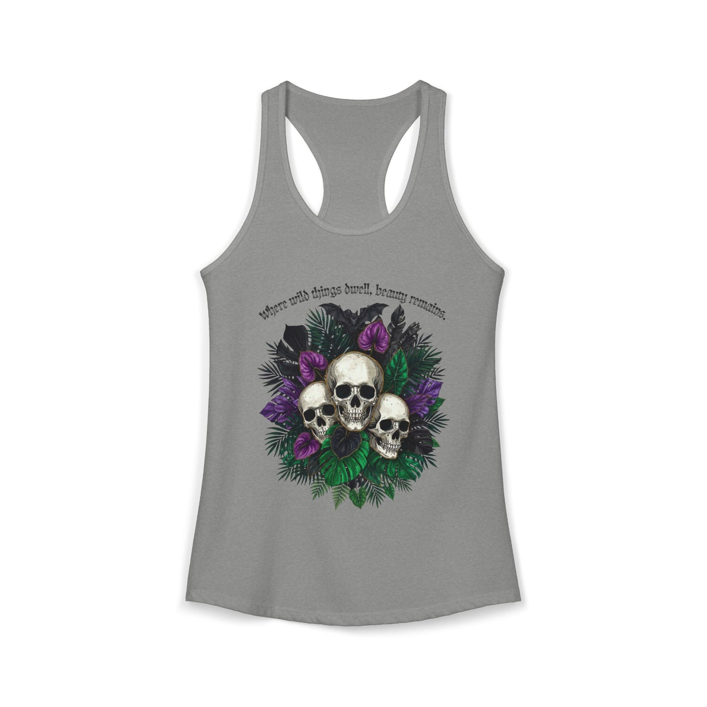 Where Wild Things Dwell, Beauty Remains- Women's Ideal Racerback Tank