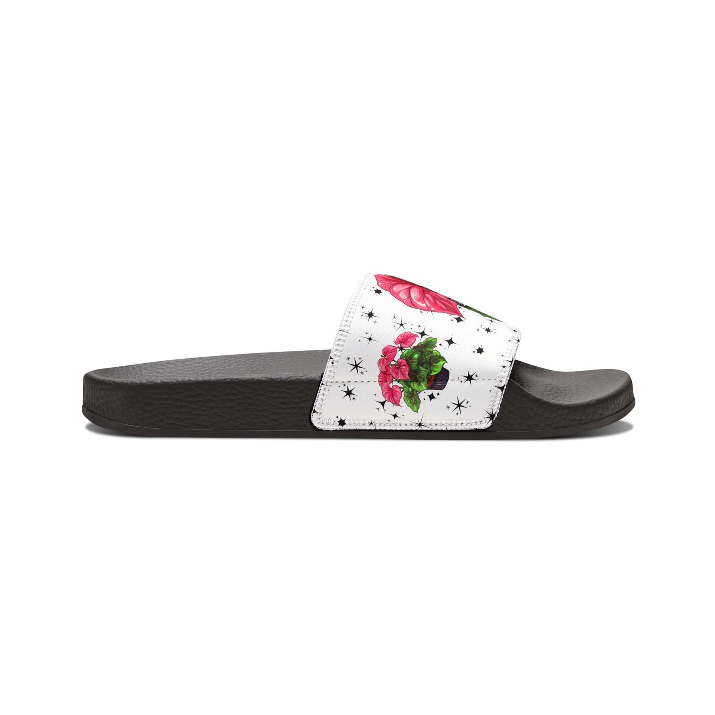 Floral 'Nothing But Good Vibes' Women's Slide Sandals
