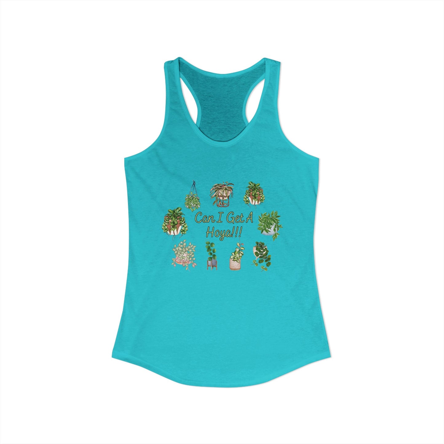 Can I Get A Hoya - Women's Ideal Racerback Tank