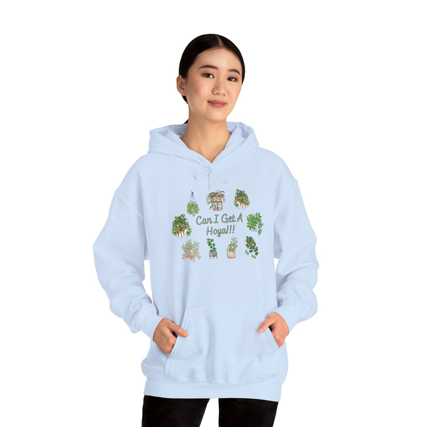 "Can I Get A Hoya!!!" - Plant Lover Hoodie —  Cute Sweatshirt Hoodie