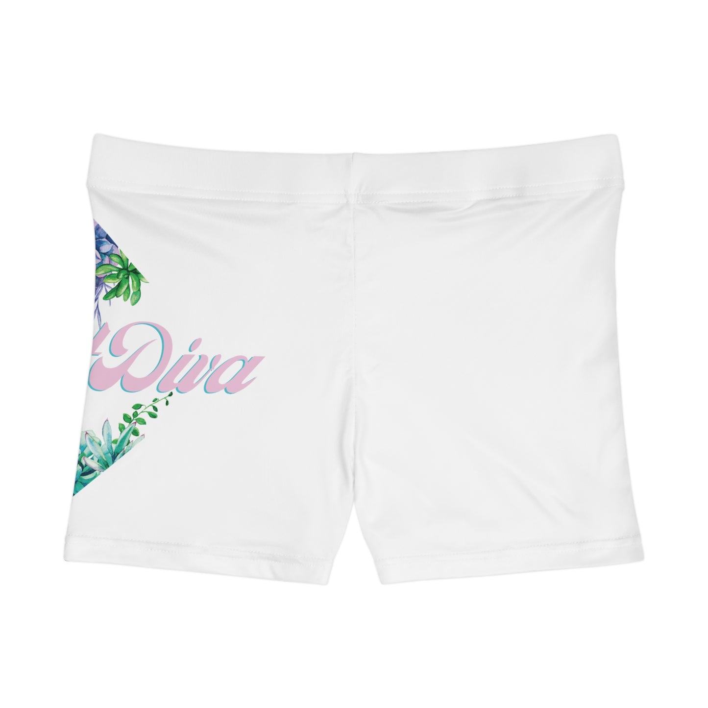 Plant Diva Shorts — Women's Athletic Floral Print