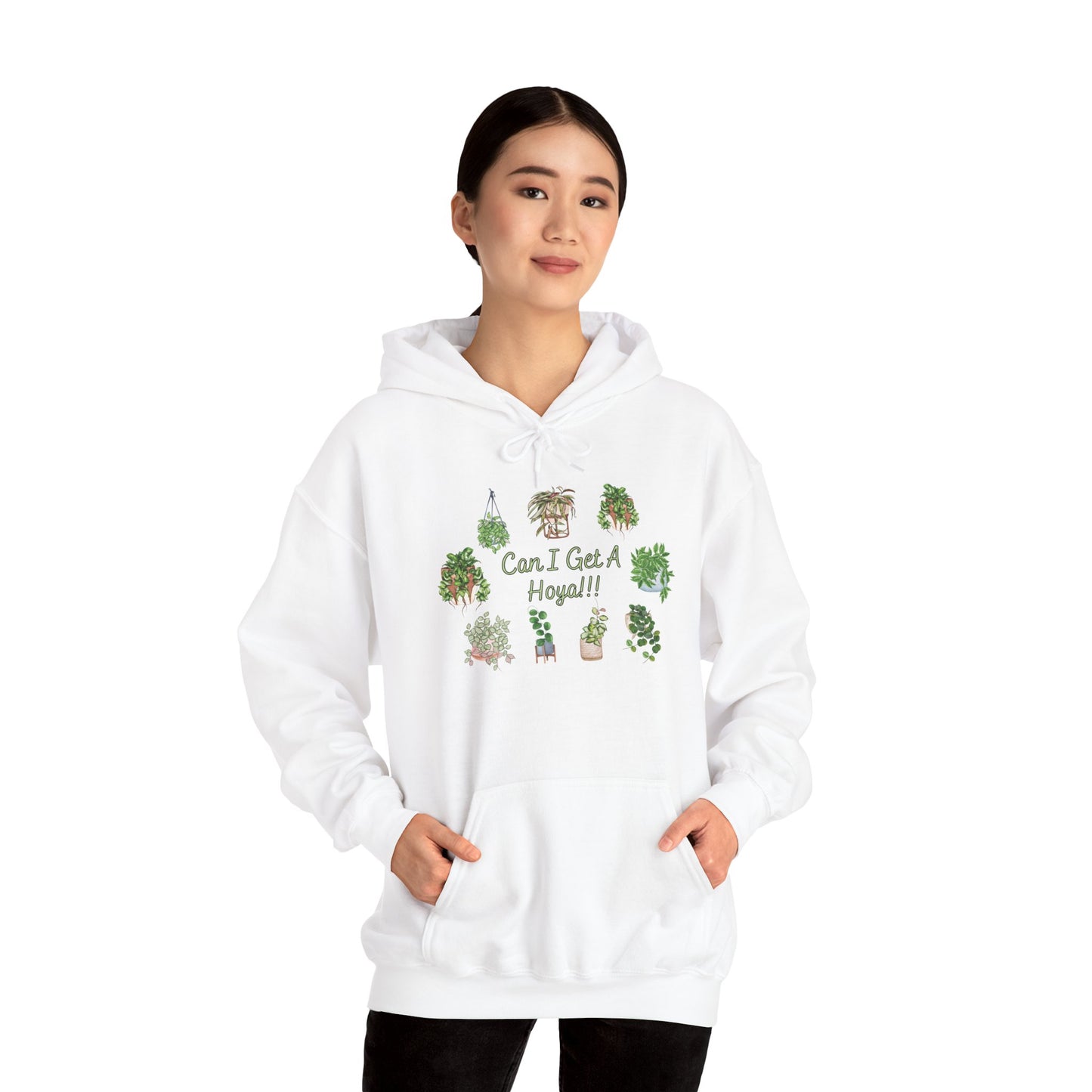 "Can I Get A Hoya!!!" - Plant Lover Hoodie —  Cute Sweatshirt Hoodie