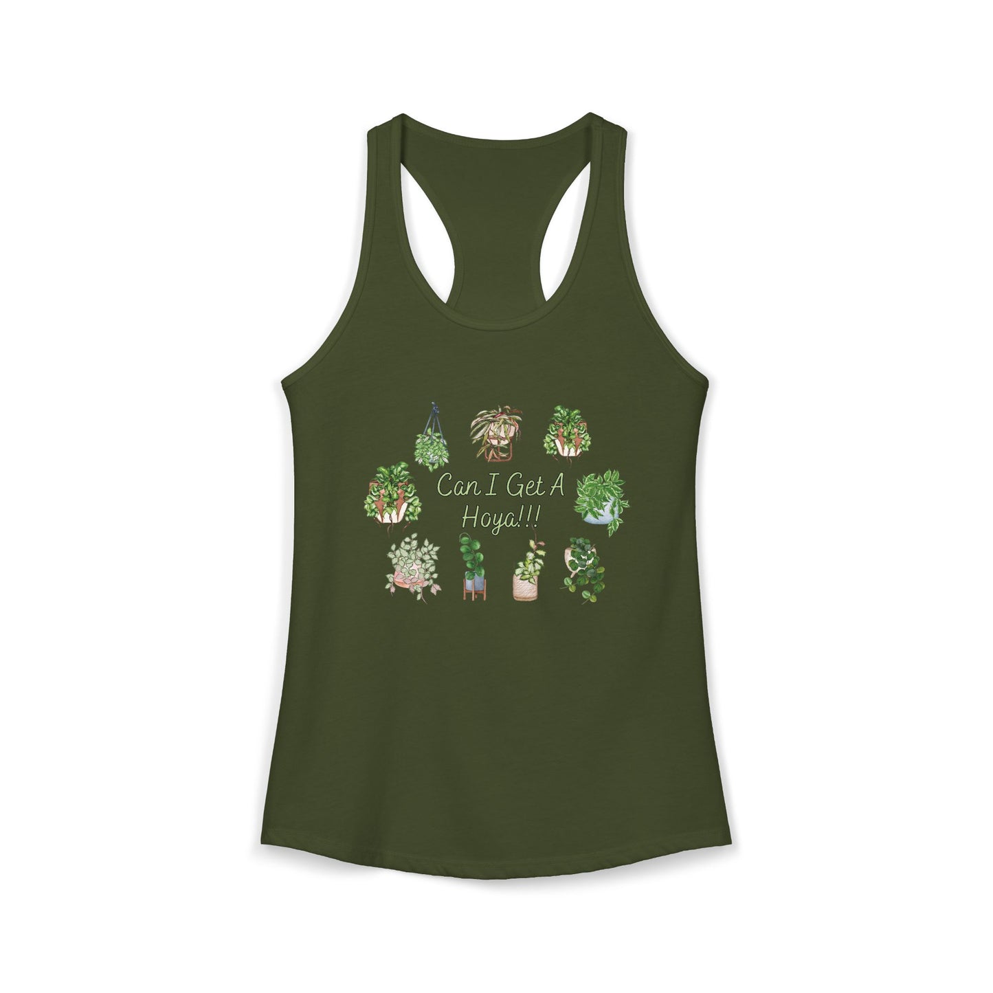 Can I Get A Hoya - Women's Ideal Racerback Tank