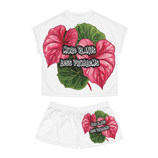 More Plants Less Problems, Women's Tropical Pajama Set - More Plants, Less Problems | Cozy Sleepwear for Garden Lovers | Relaxing Nights, Summer Vibes, Gifts, [...]