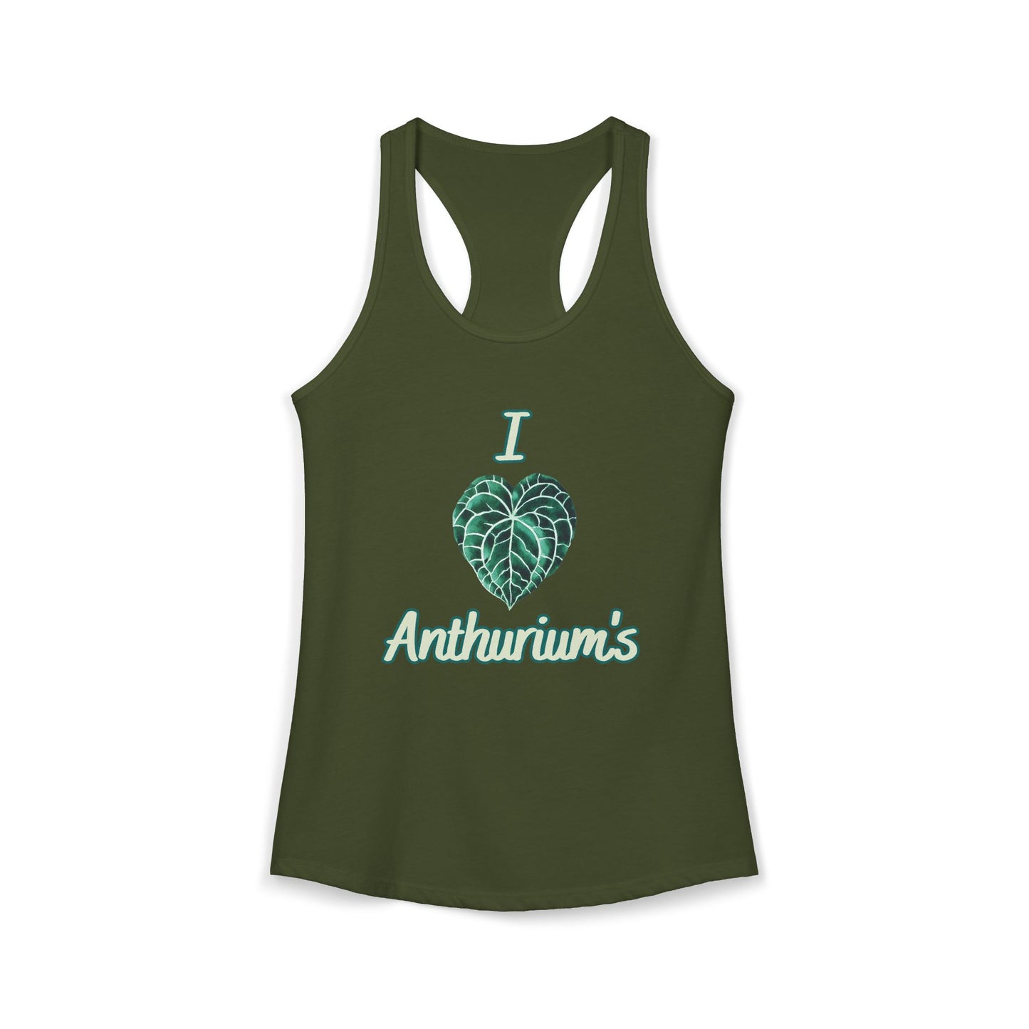 I Love Anthurium's - Women's Ideal Racerback Tank