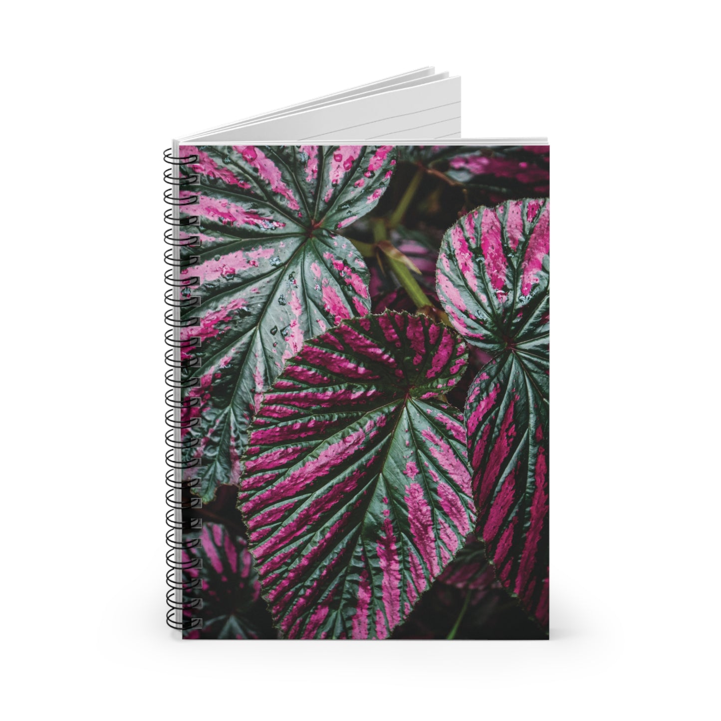 Begonia Spiral Notebook — Ruled Journal