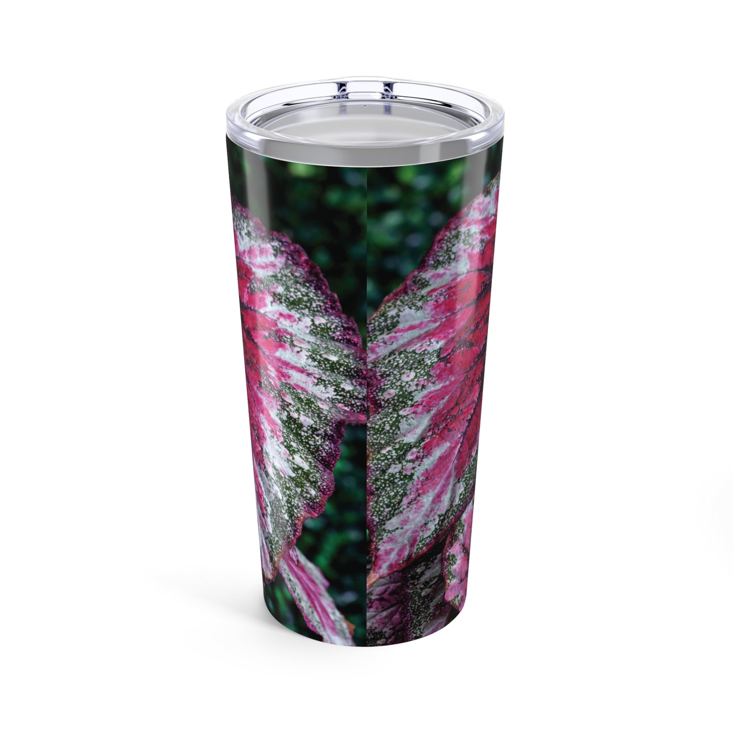 20oz Tumbler — Begonia Leaf Floral Insulated Travel Cup