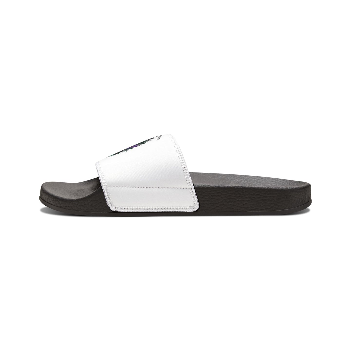 Where Wild Things Dwell, Beauty Remains- Women's Removable-Strap Slide Sandals — Customizable Casual Pool & Beach Slides