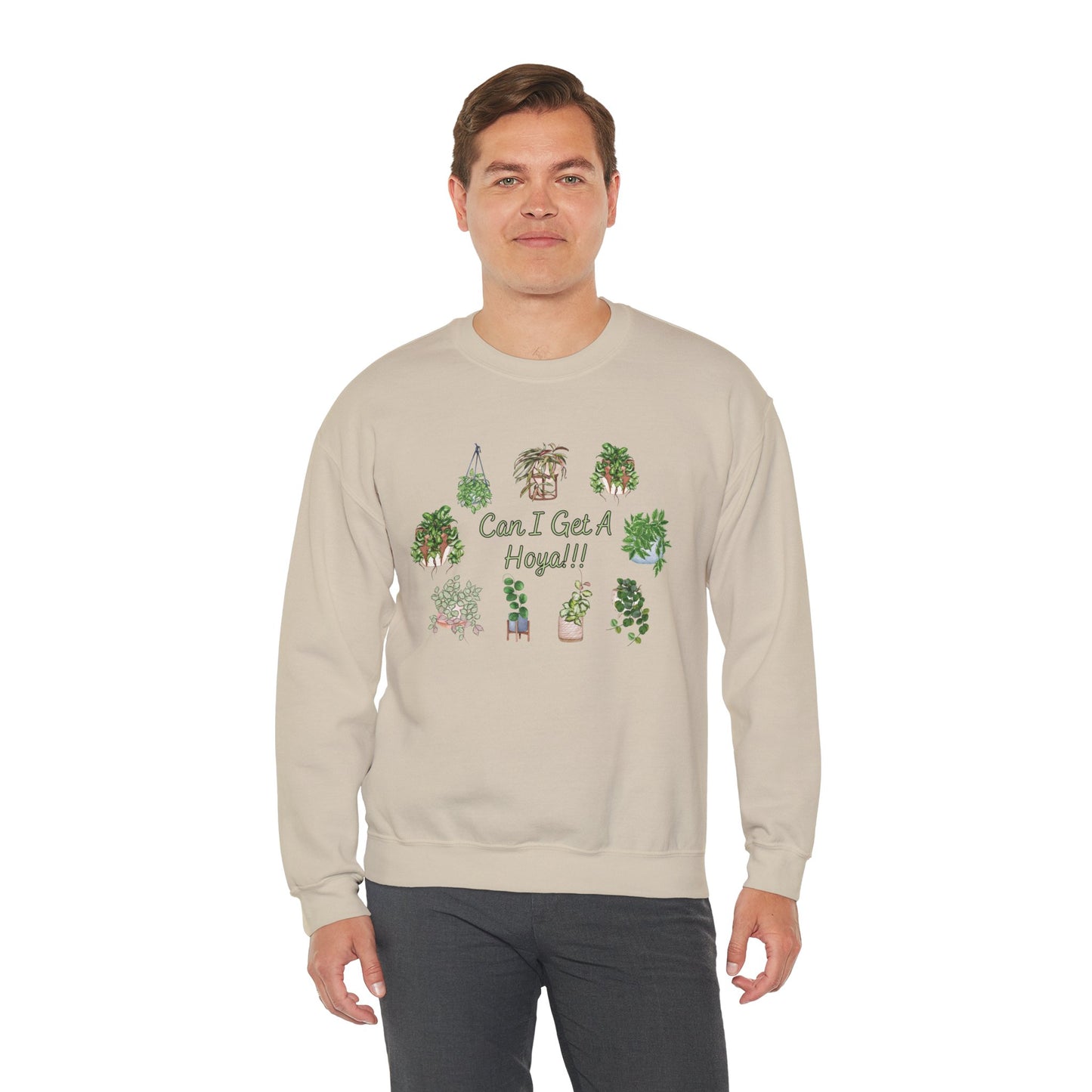 Can I Get A Hoya!! Sweatshirt — Cute Houseplant Crewneck for Plant Lovers