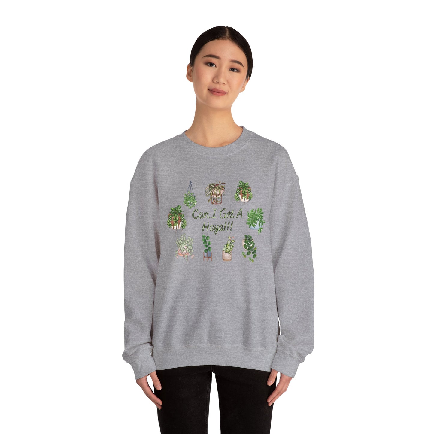 Can I Get A Hoya!! Sweatshirt — Cute Houseplant Crewneck for Plant Lovers
