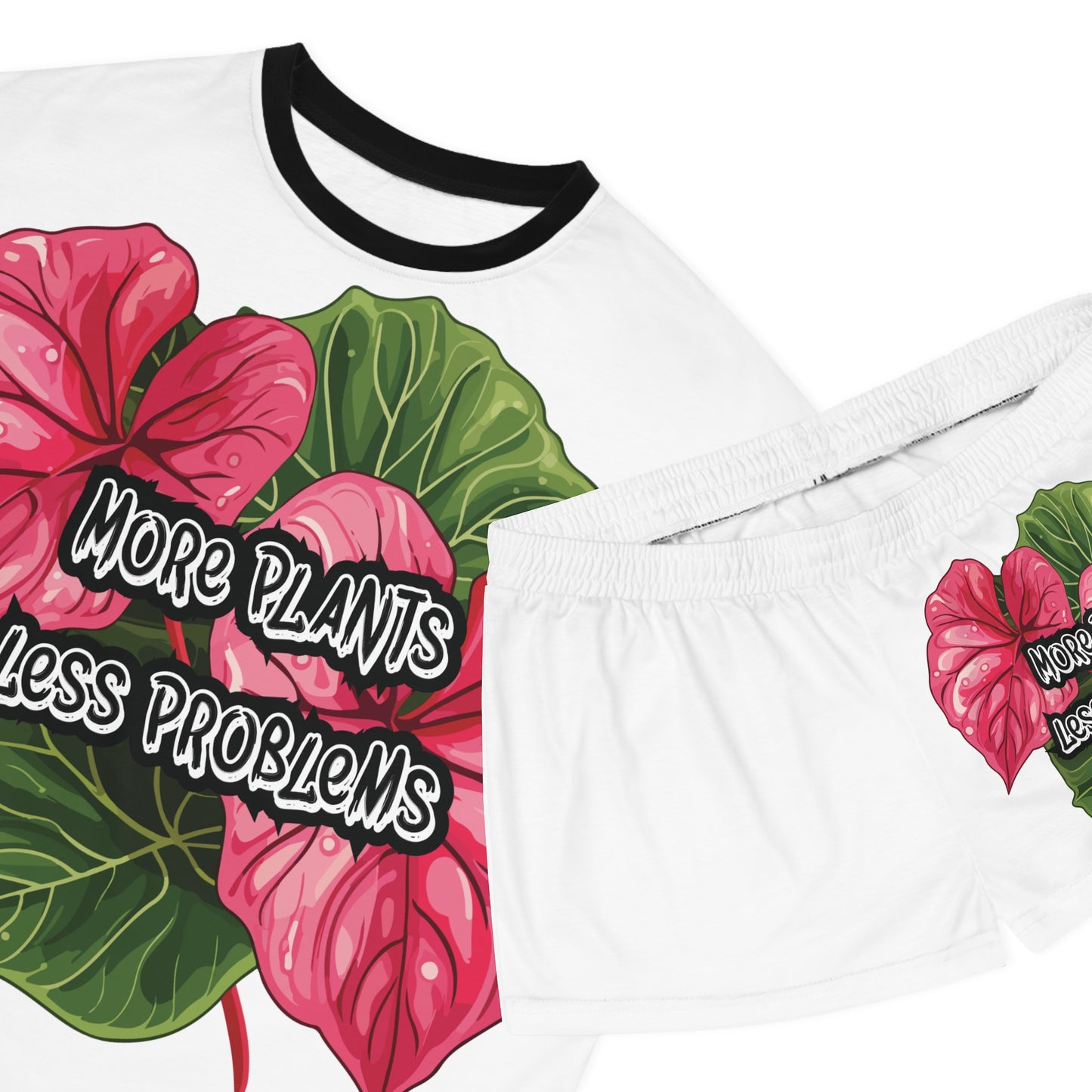 More Plants Less Problems, Women's Tropical Pajama Set - More Plants, Less Problems | Cozy Sleepwear for Garden Lovers | Relaxing Nights, Summer Vibes, Gifts, [...]