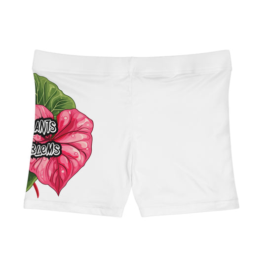 'More Plants, Less Problems' Women's Active Shorts