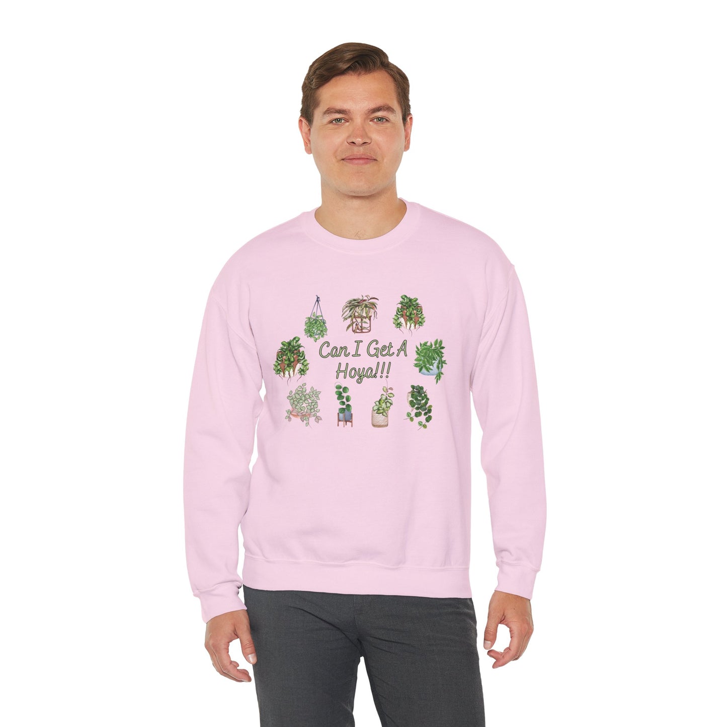 Can I Get A Hoya!! Sweatshirt — Cute Houseplant Crewneck for Plant Lovers
