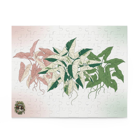 Syngonium Jigsaw Puzzle – 120/252/500-Piece Botanical Puzzle