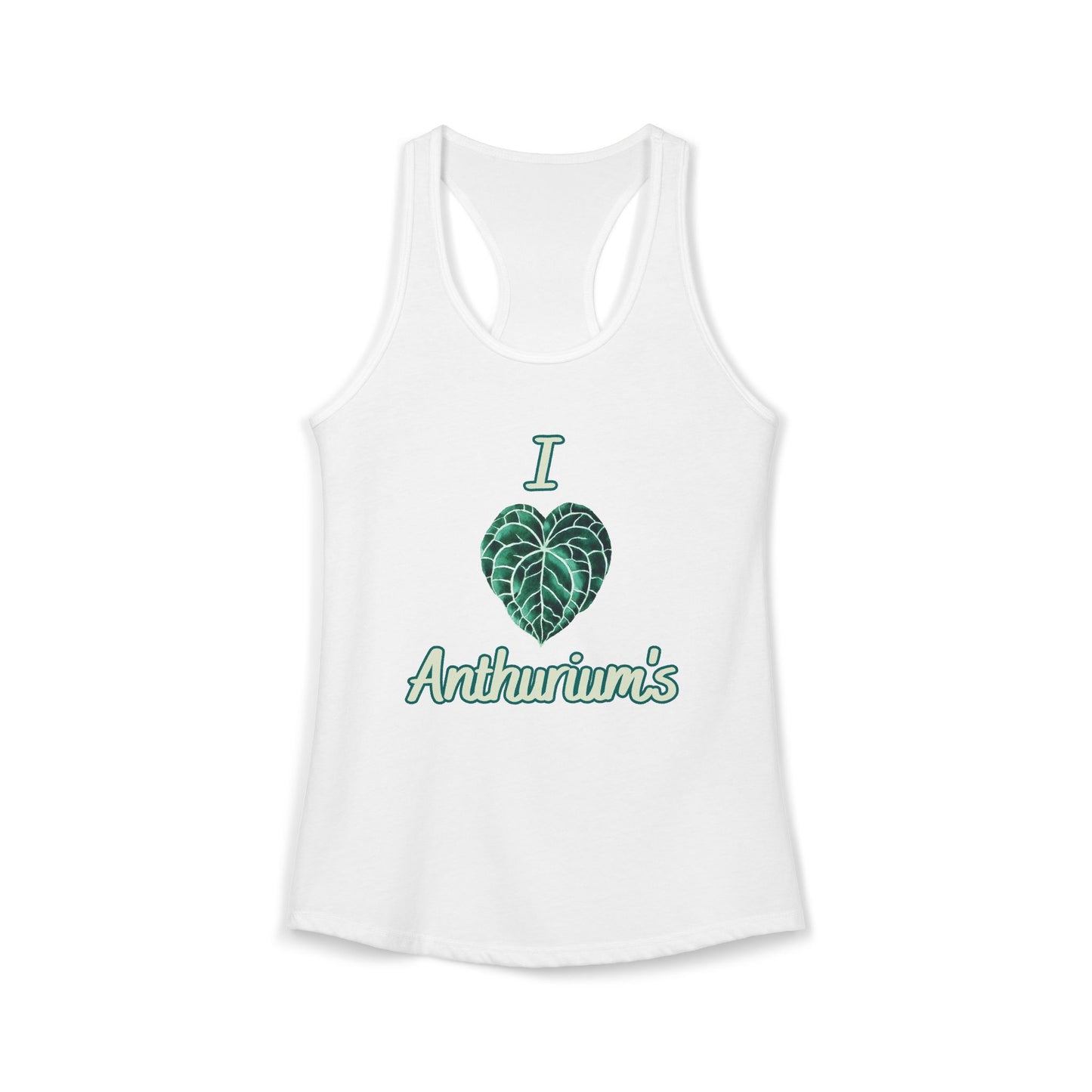 I Love Anthurium's - Women's Ideal Racerback Tank