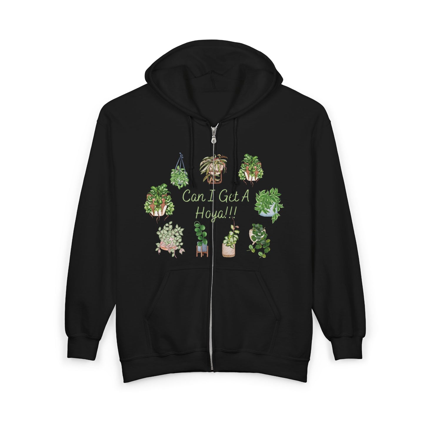 "Can I Get A Hoya" Zip-Up Hoodie