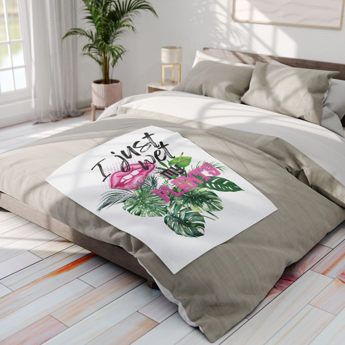 I Just Wet My Plants Blanket, Plant Lover's Arctic Fleece Blanket, Cozy Home Decor, Gift for Gardeners, Indoor Plant Enthusiasts, Funny Home Accents, Unique [...]
