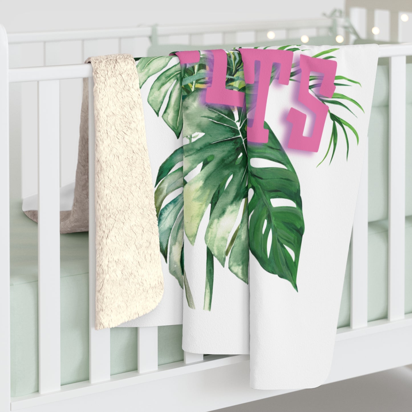 "I Just Wet My Plants" Sherpa Blanket —  Funny Plant Lover Throw