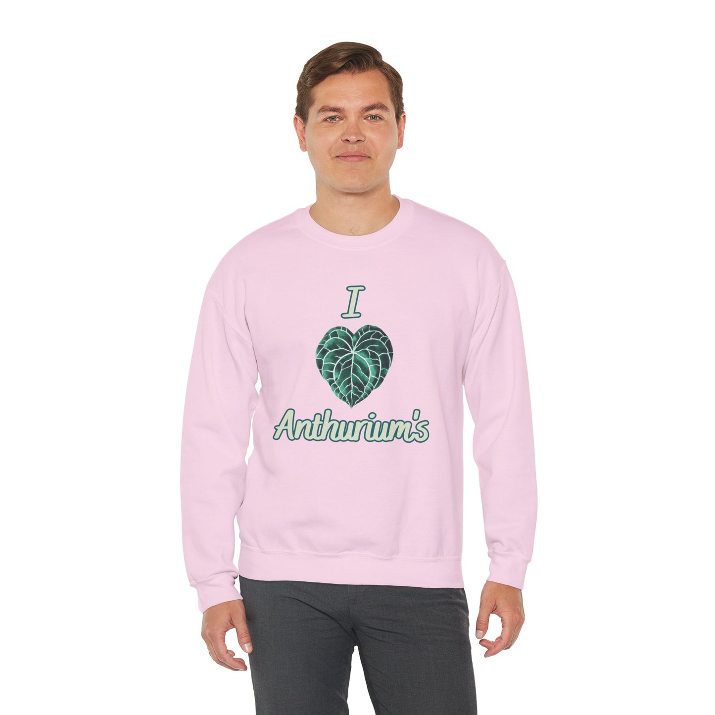 I Love Anthuriums Sweatshirt — Plant Lover Crewneck