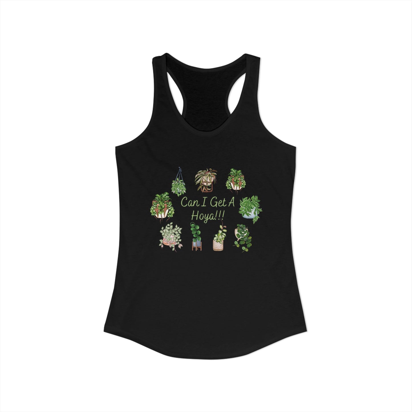 Can I Get A Hoya - Women's Ideal Racerback Tank