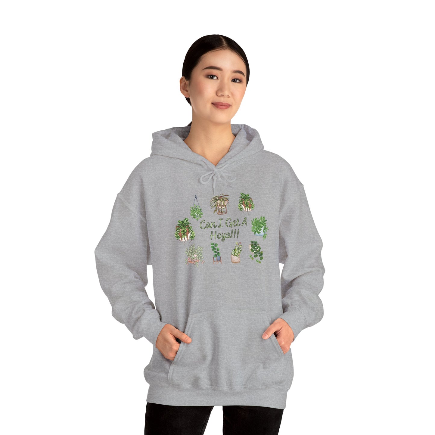 "Can I Get A Hoya!!!" - Plant Lover Hoodie —  Cute Sweatshirt Hoodie