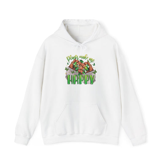 "Plants Make Me Happy" Cute Nail Hoodie Sweatshirt