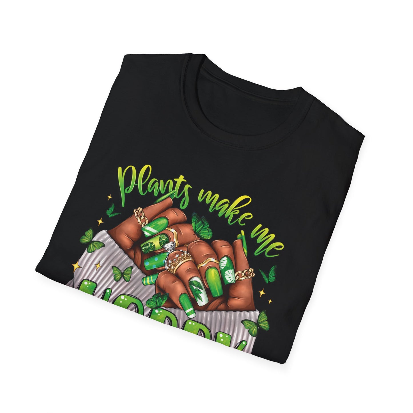 Plants Make Me Happy T-Shirt-Unisex Soft Style T-Shirt