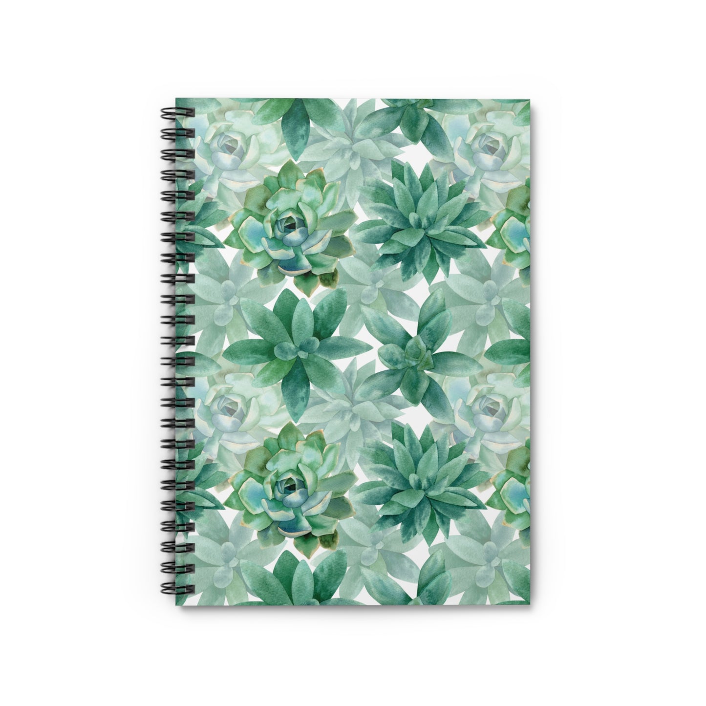Succulent Spiral Notebook – Plant Ruled Journal