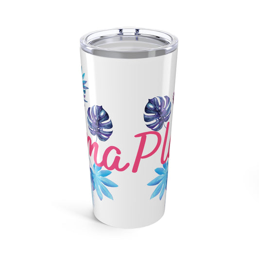 20oz Floral Tropical Tumbler – 'Plant Mama' Insulated Travel Cup