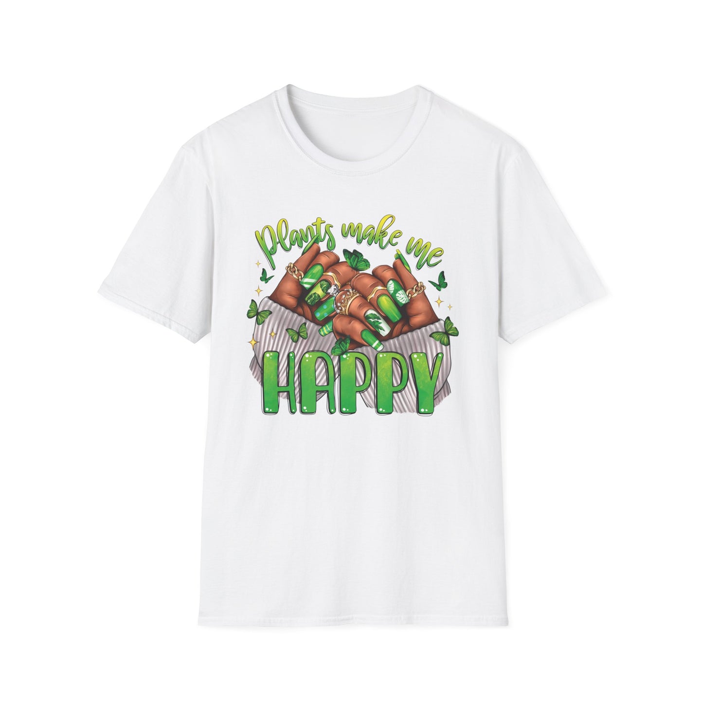 Plants Make Me Happy T-Shirt-Unisex Soft Style T-Shirt