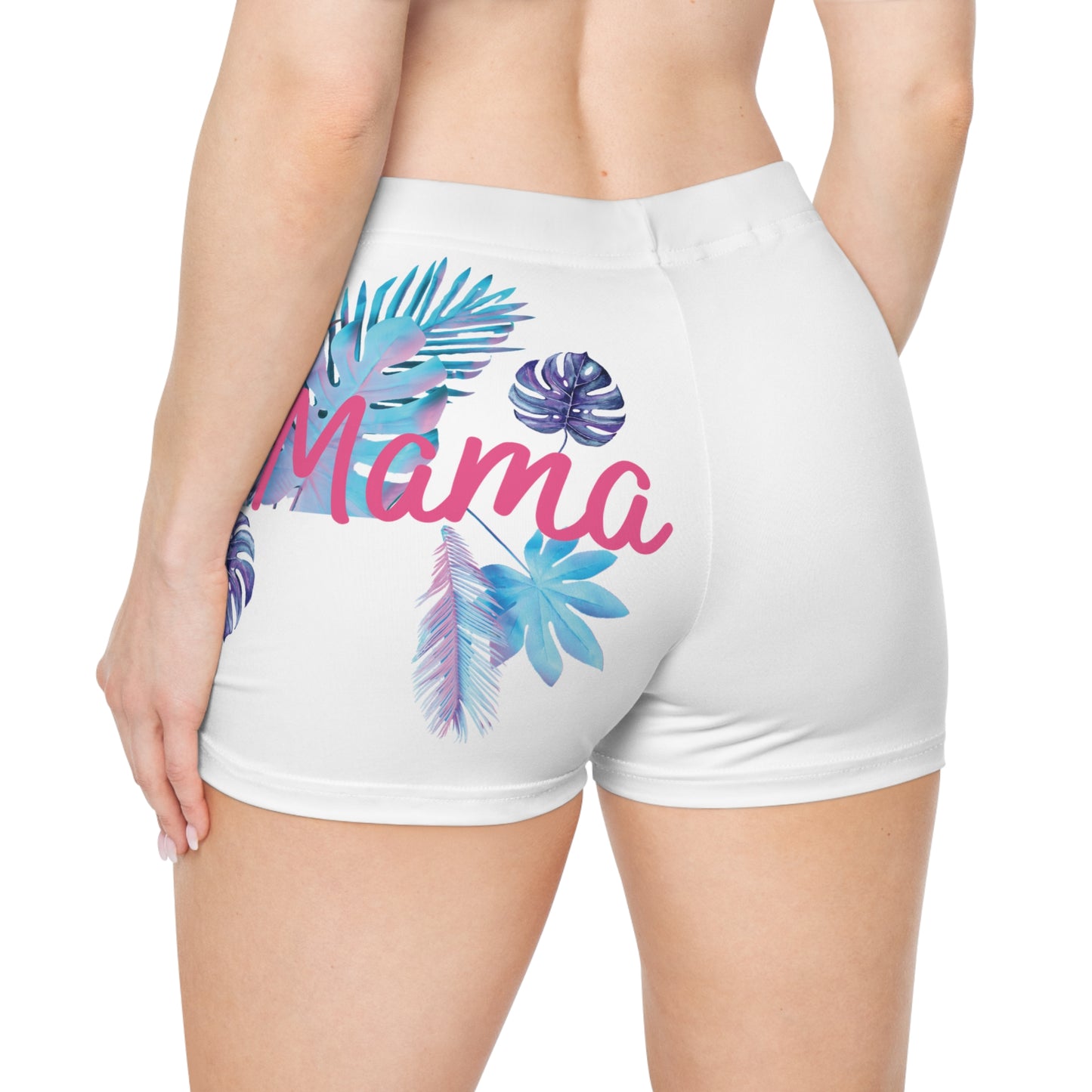 Plant Mama Women's Shorts — Tropical Floral Graphic Activewear