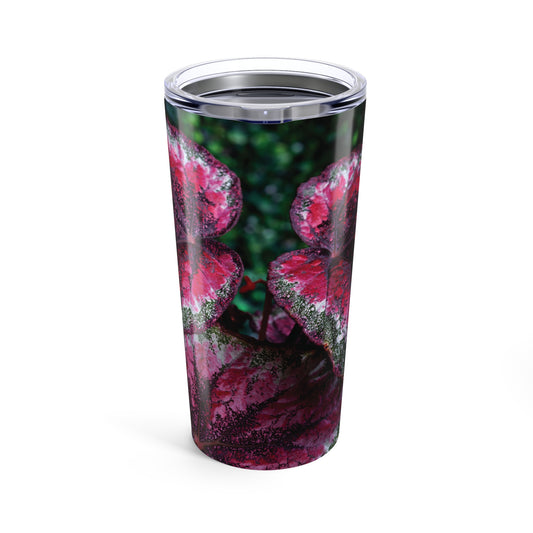 20oz Tumbler — Begonia Leaf Floral Insulated Travel Cup