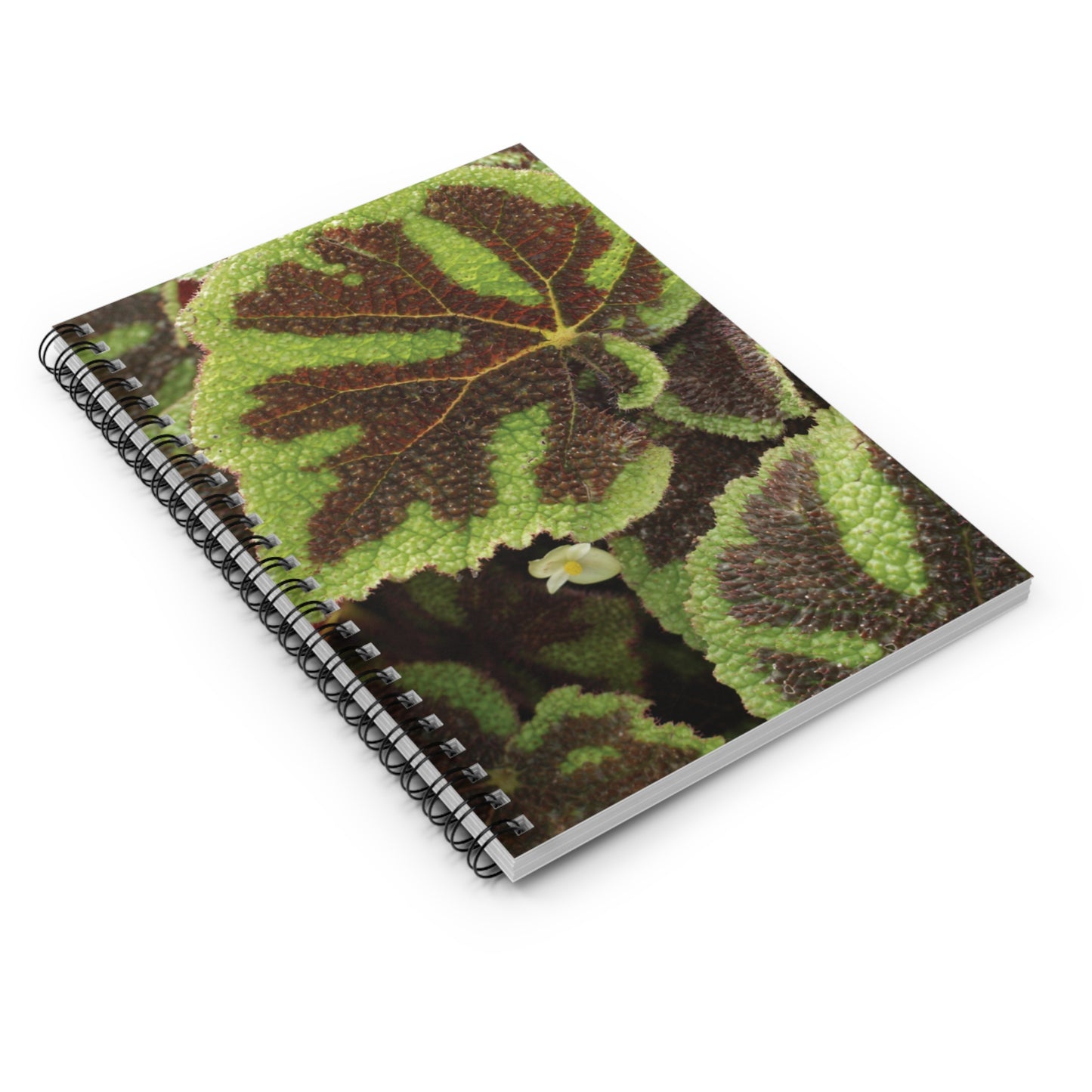 Begonia Iron Cross Spiral Notebook —Journal