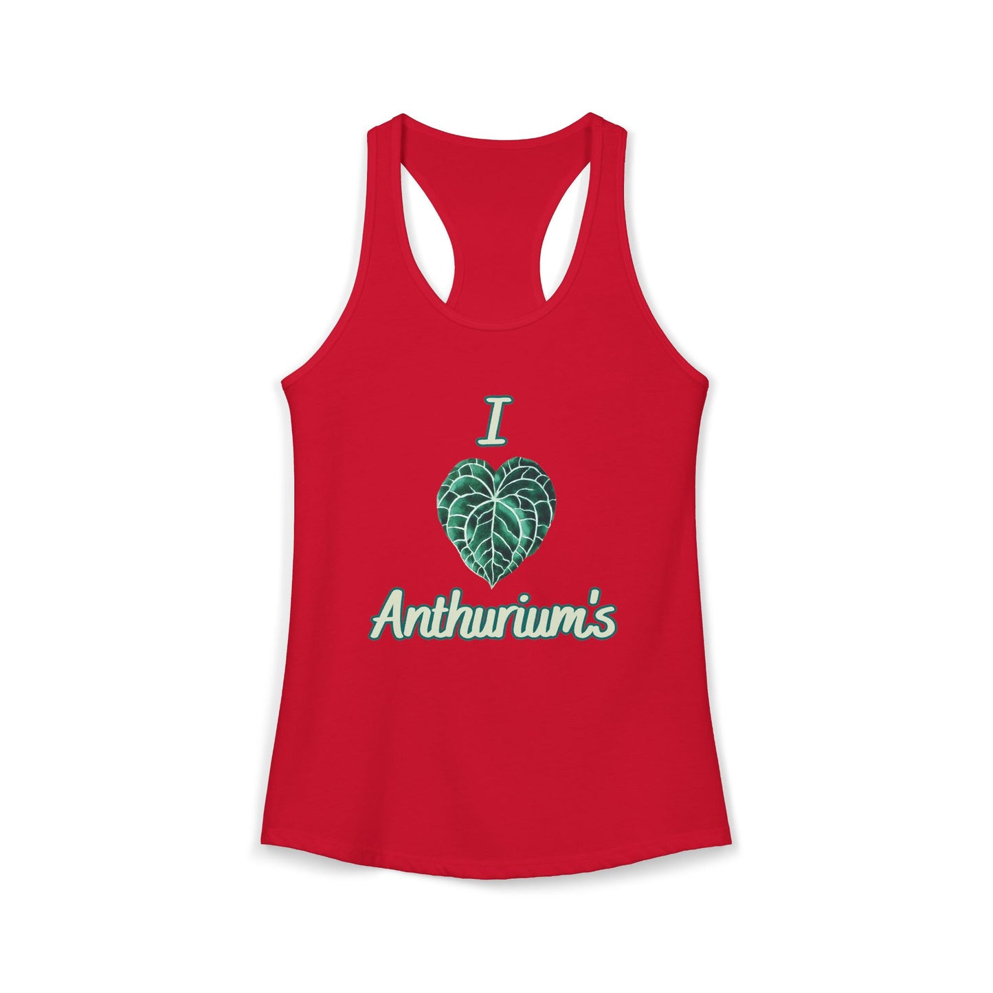 I Love Anthurium's - Women's Ideal Racerback Tank