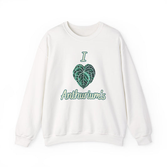I Love Anthuriums Sweatshirt — Plant Lover Crewneck