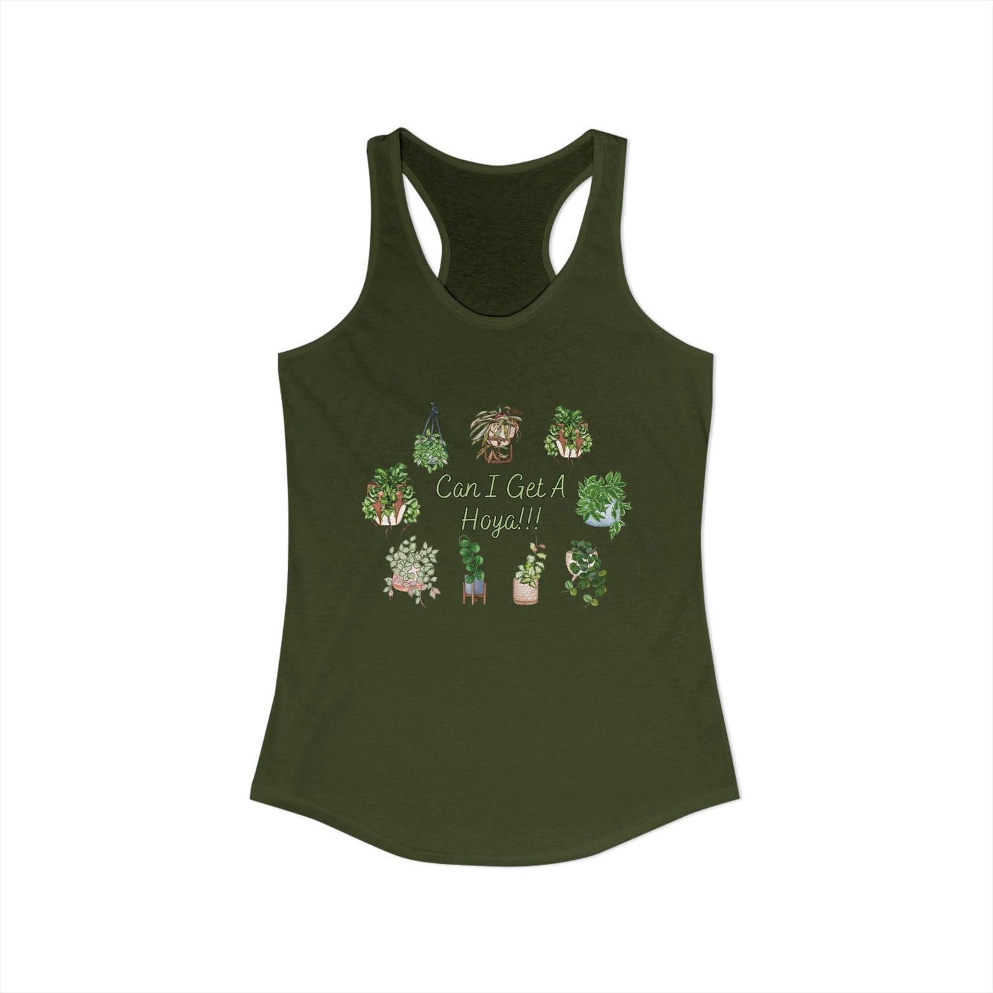 Can I Get A Hoya - Women's Ideal Racerback Tank