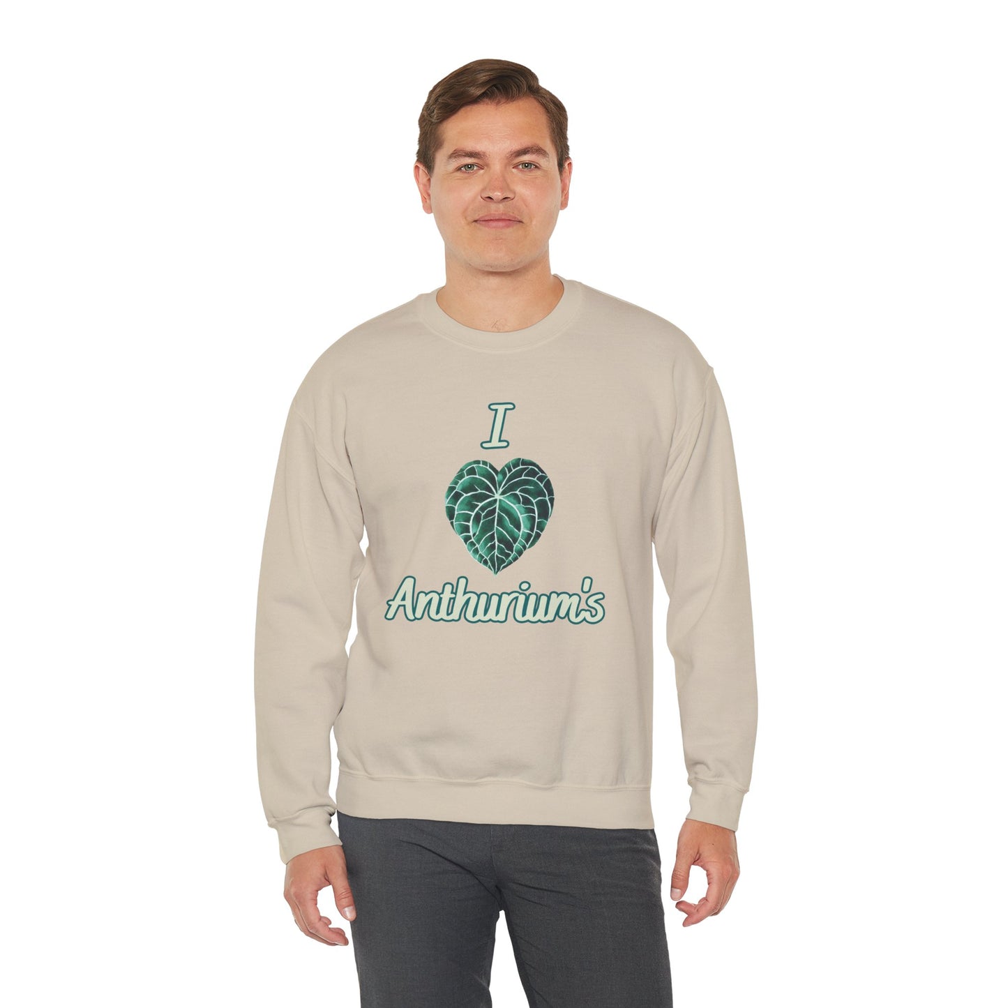 I Love Anthuriums Sweatshirt — Plant Lover Crewneck