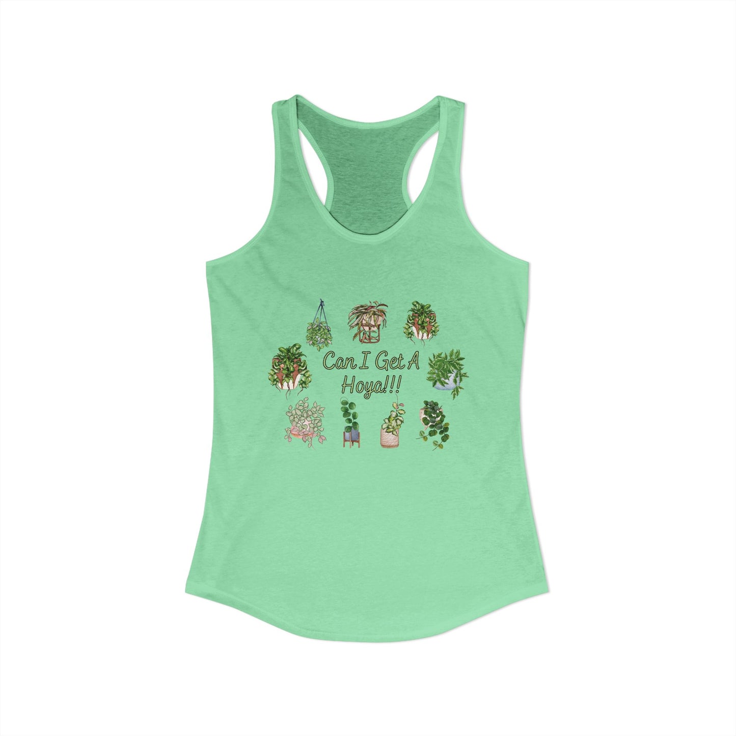 Can I Get A Hoya - Women's Ideal Racerback Tank
