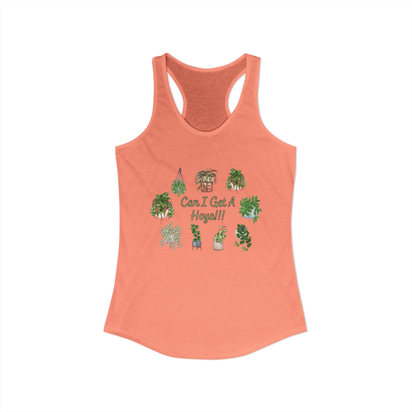 Can I Get A Hoya - Women's Ideal Racerback Tank