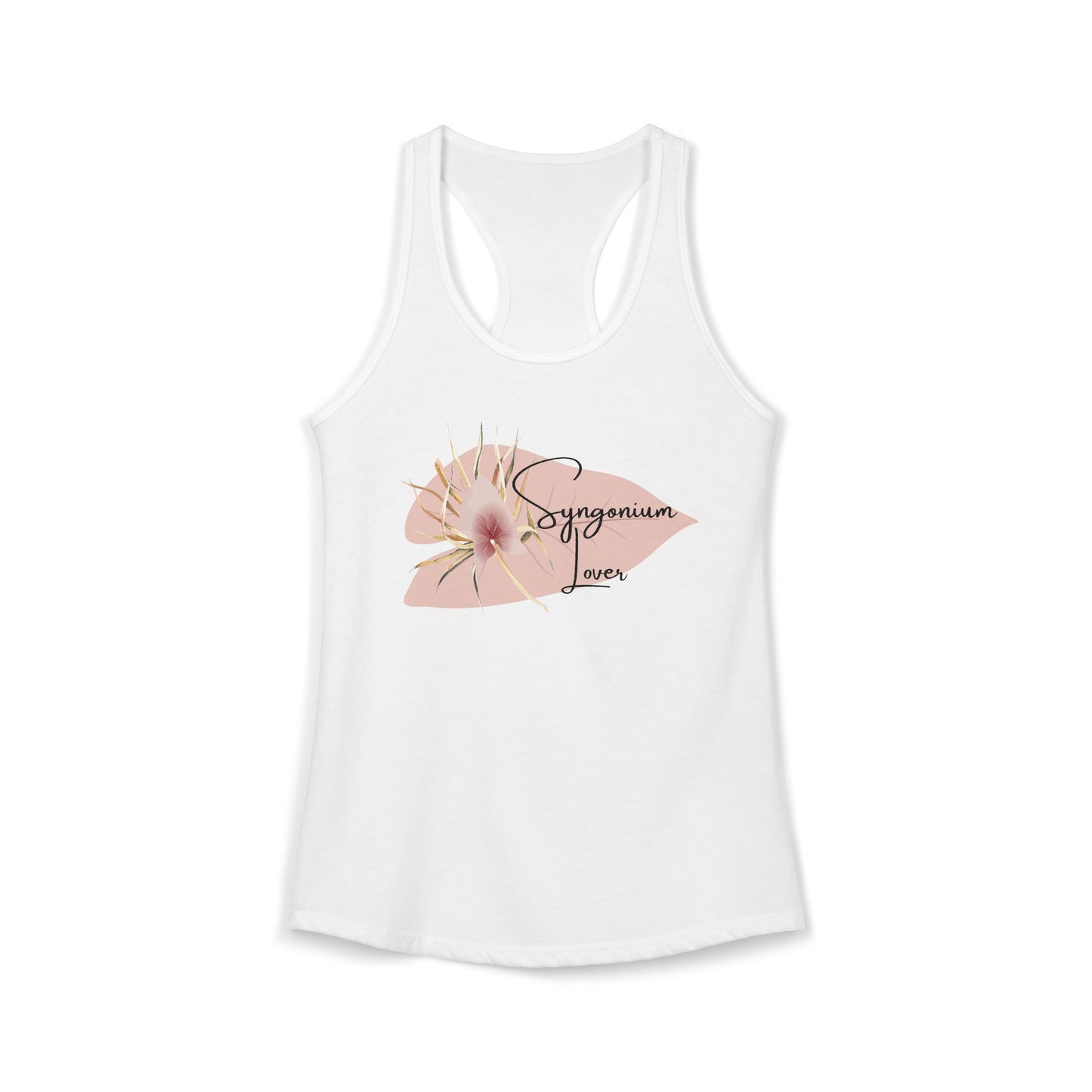 Syngonium Lover Racerback Tank — Women's Plant Lover Tank Top