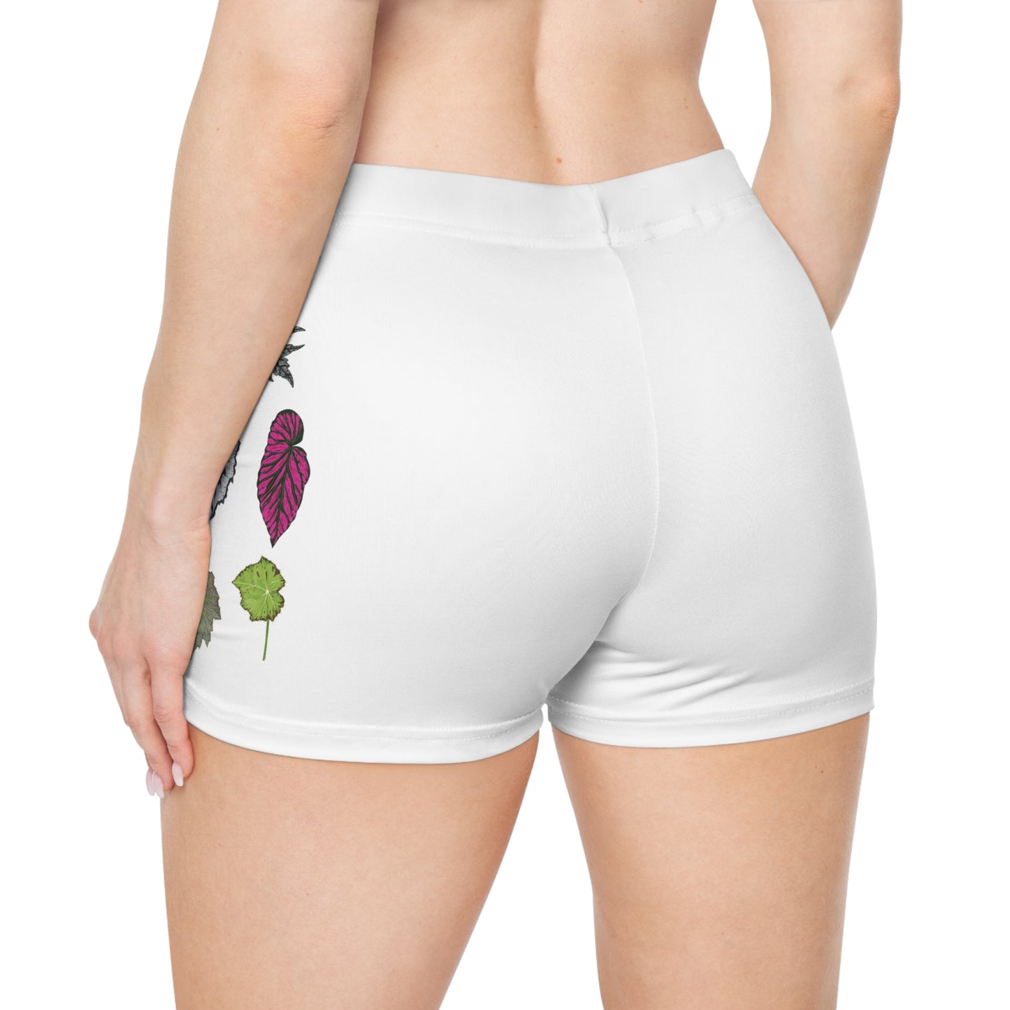 Begonia Mama Women's Shorts — Botanical Plant Lover Graphic Shorts