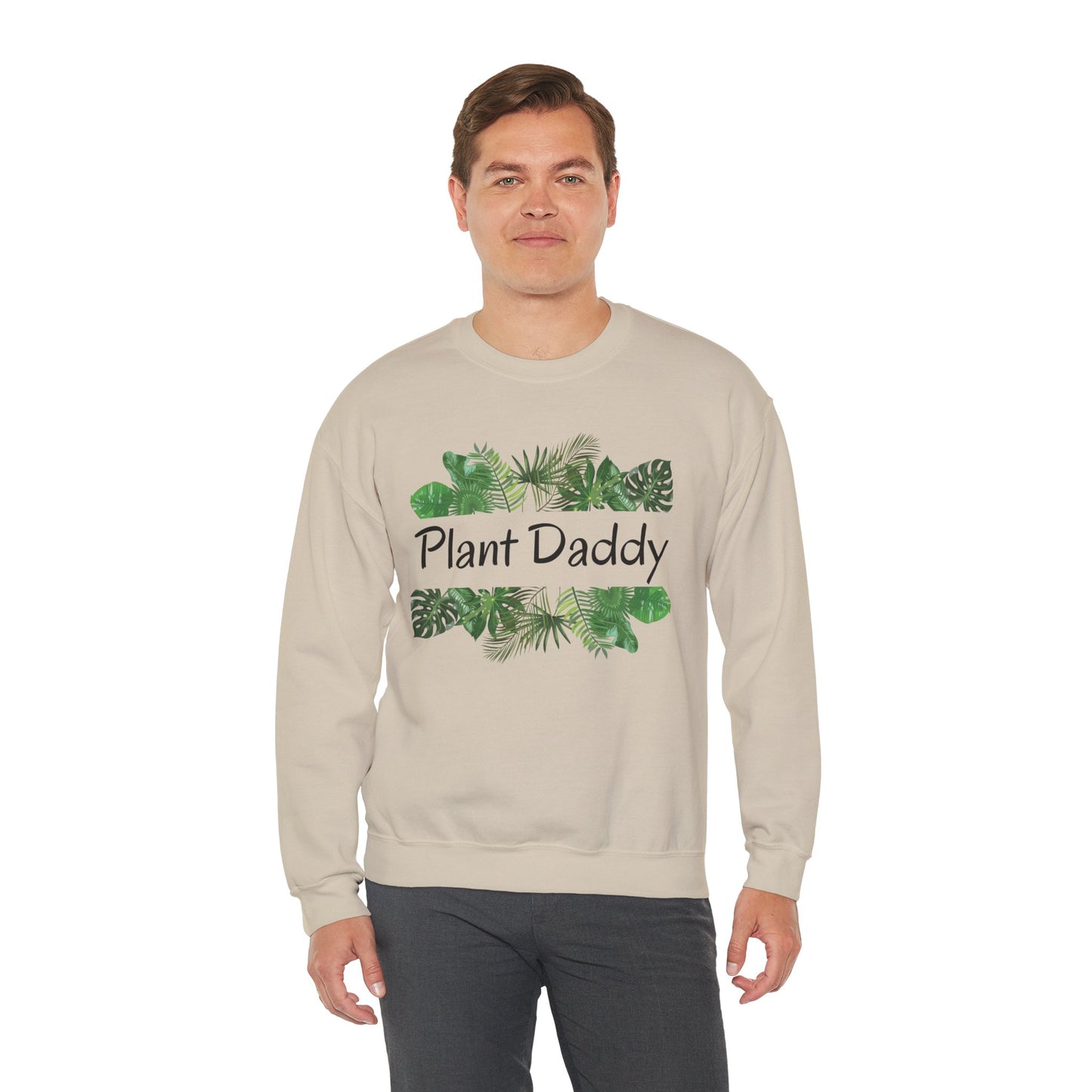 Plant Daddy Crewneck Sweatshirt — Botanical Graphic Sweatshirt for Plant Lovers