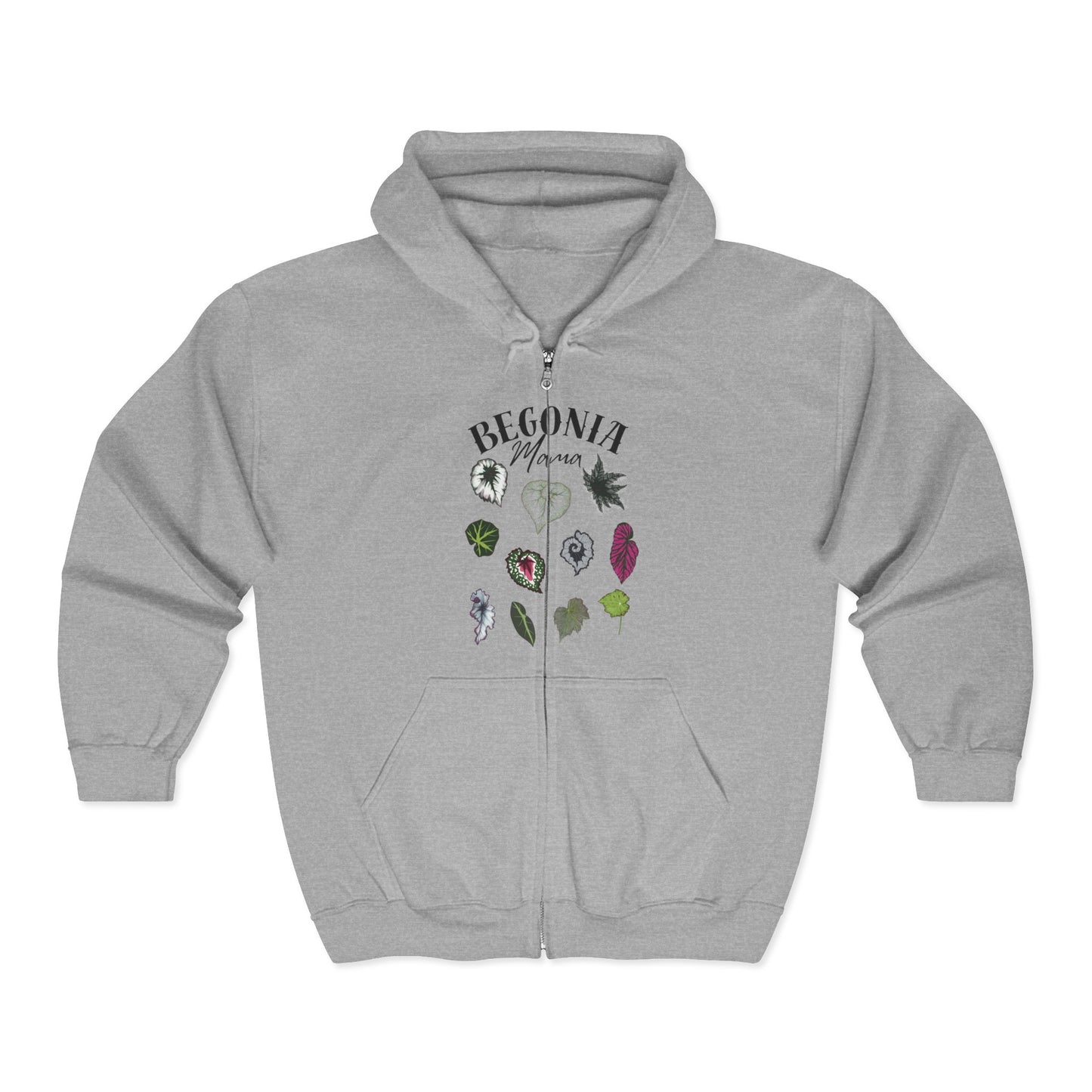 Begonia Mama Zip-Up Hoodie