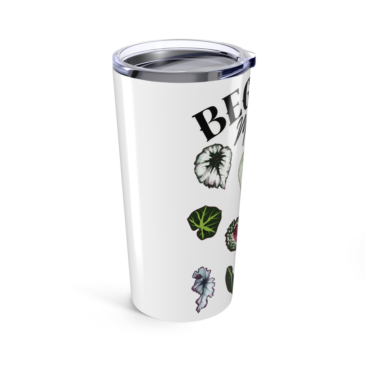Begonia Mama 20oz Tumbler — Floral Plant Lover Travel Mug