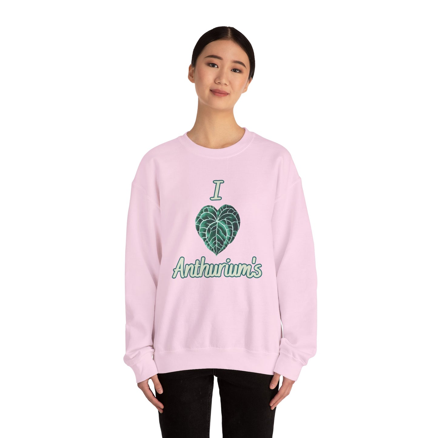 I Love Anthuriums Sweatshirt — Plant Lover Crewneck