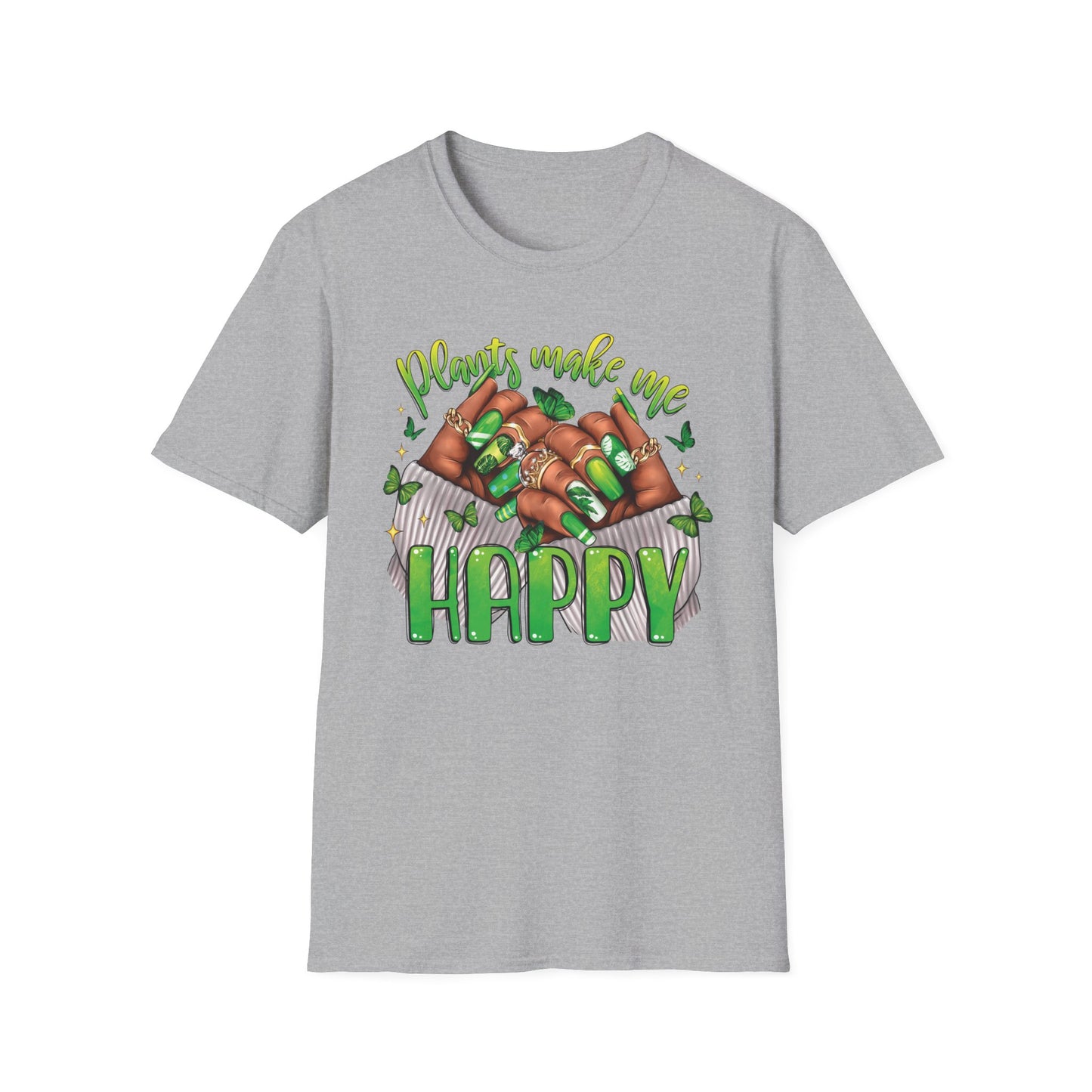 Plants Make Me Happy T-Shirt-Unisex Soft Style T-Shirt